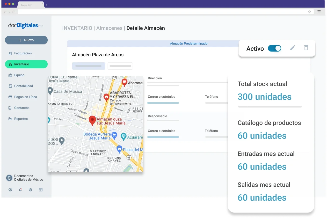 Software para control de inventarios multialmacen